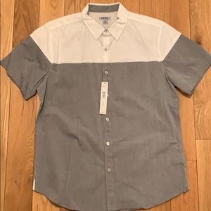 DKNY button down shirt size Large with red pocket